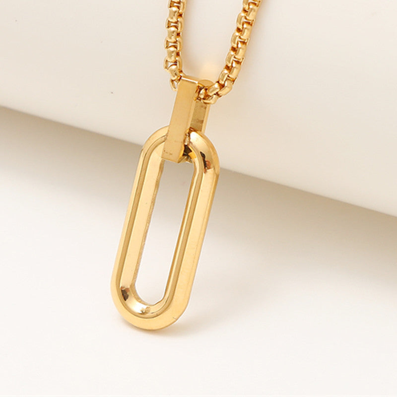 Collana titanio geometrica da uomo