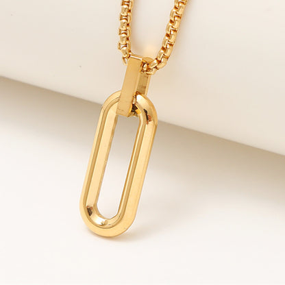 Collana titanio geometrica da uomo