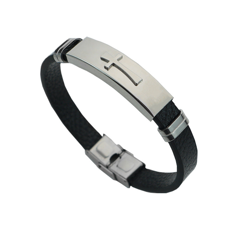 Bracciale croce da uomo