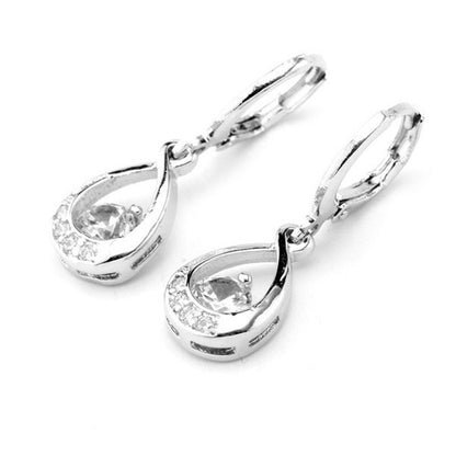 Orecchini goccia con zirconi da donna