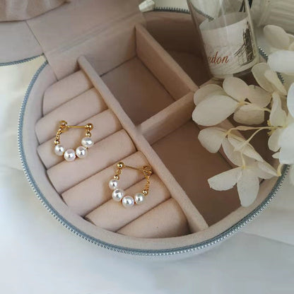 Orecchini clip con perle