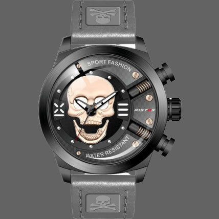 Orologio teschio rotondo