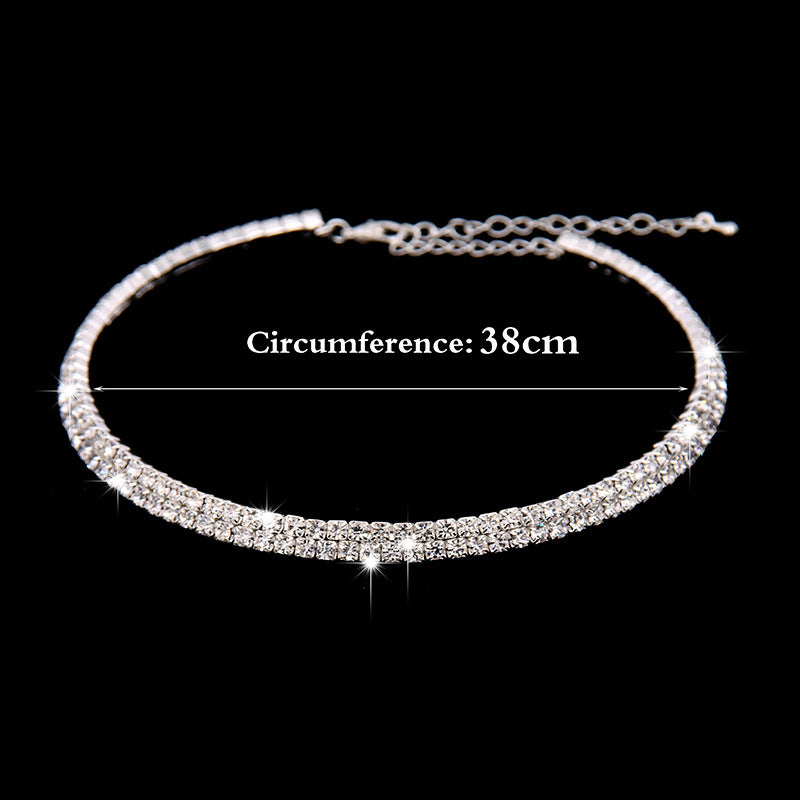 Collana strass scintillante