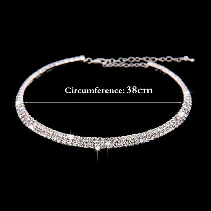 Collana strass scintillante