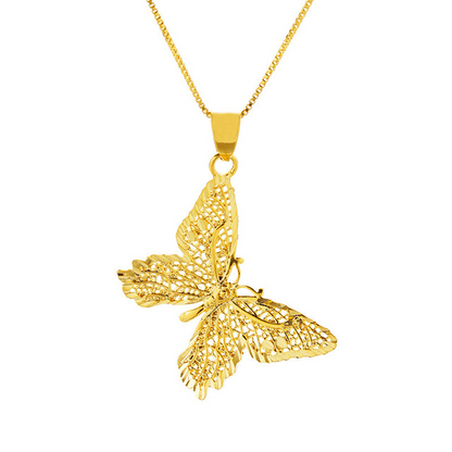 Collana farfalla argento a catena e ciondolo