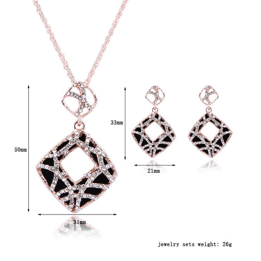 Collana e orecchini leopardo