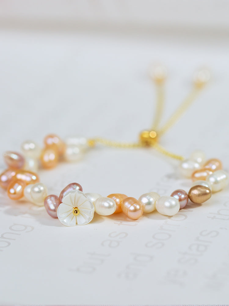 Braccialetto perle barocche eleganti
