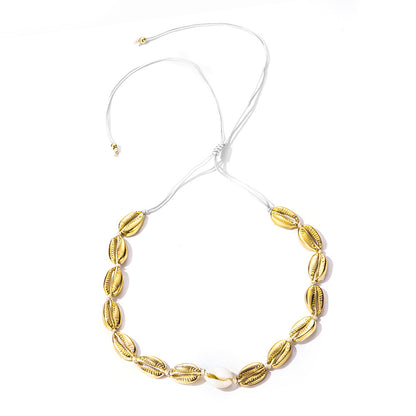 Collana conchiglia nodi