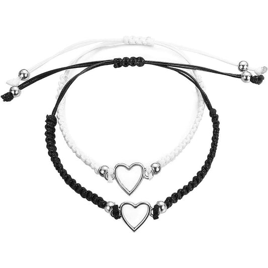 Bracciale intrecciato bicolore