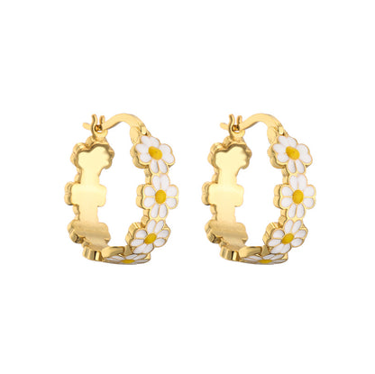 Set collana e orecchini crisantemo