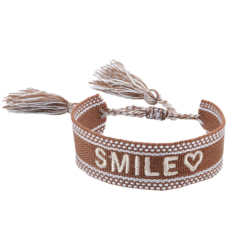 Bracciale coppia con ricamo