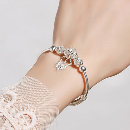 Bracciale perla vintage regolabile
