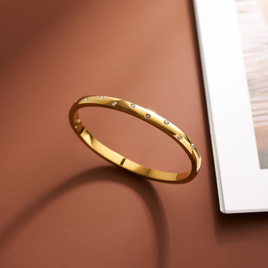 Bracciale titanio con diamanti