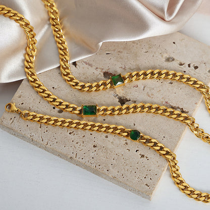 Collana retrò con zirconi