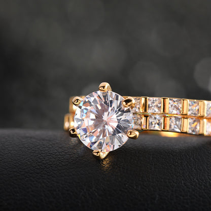Anello coppia stile francese