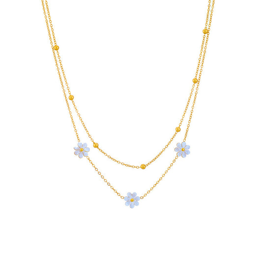 Collana orecchini margherita