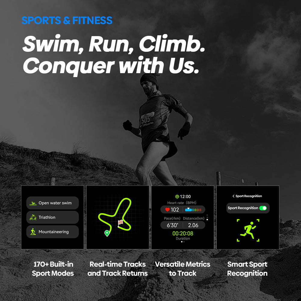 Smartwatch con GPS e altimetro