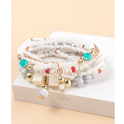 Bracciali boho con perline