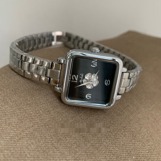 Orologio donna acciaio quadrato