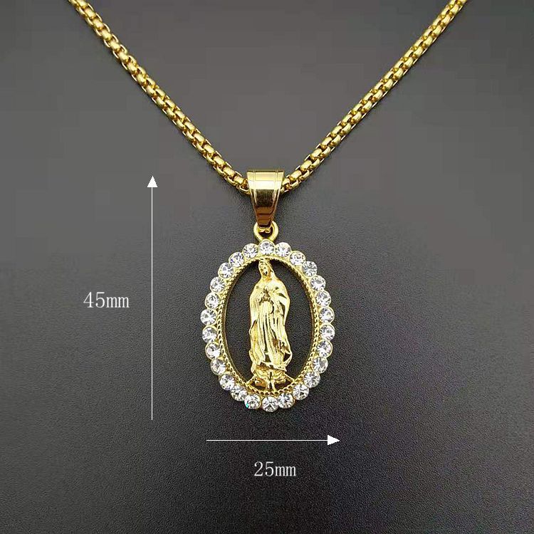 Ciondolo Madonna dorato