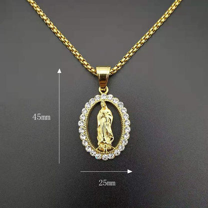 Ciondolo Madonna dorato
