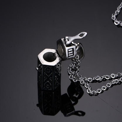 Collana ciondolo scatola vintage