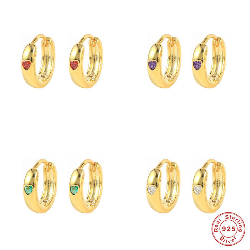 Orecchini a cuore in argento 925