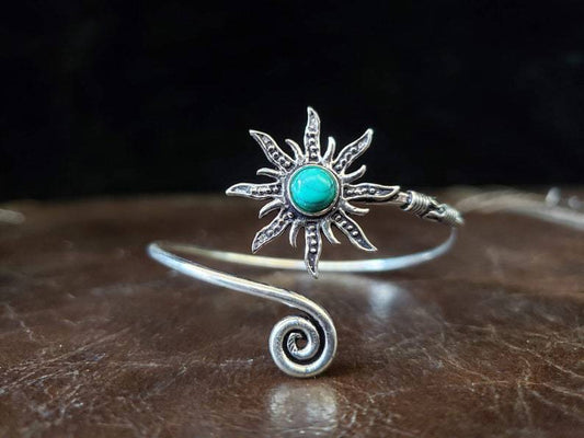 Braccialetto vintage boho smeraldo e onice