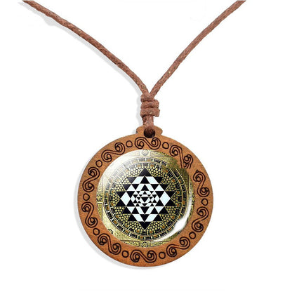Collana Mandala Legno