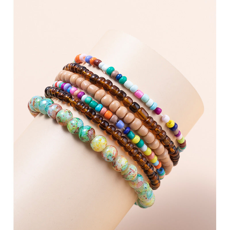 Bracciali boho con perline