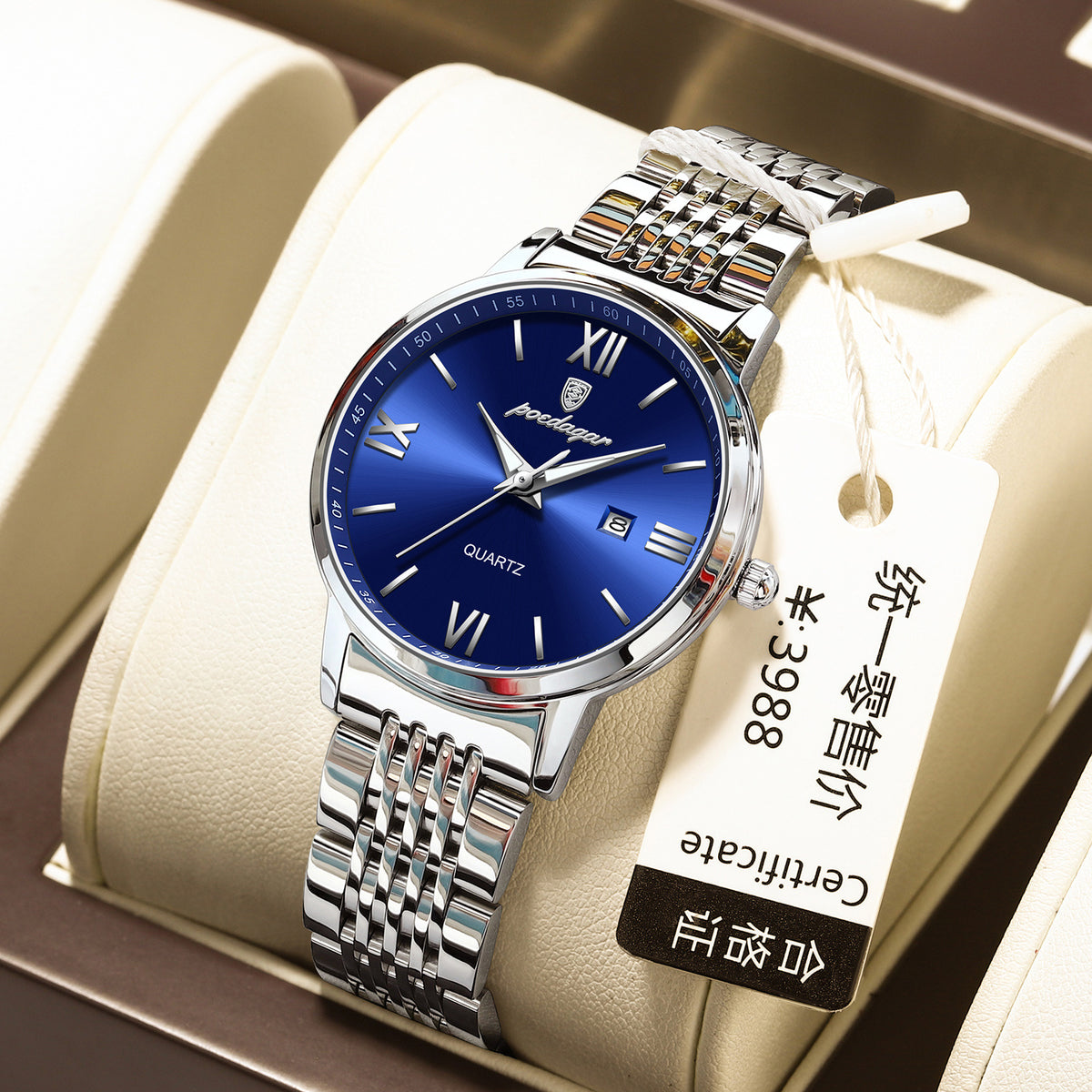 Orologio sottile impermeabile da donna luminescente