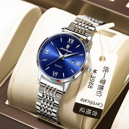 Orologio sottile impermeabile da donna luminescente
