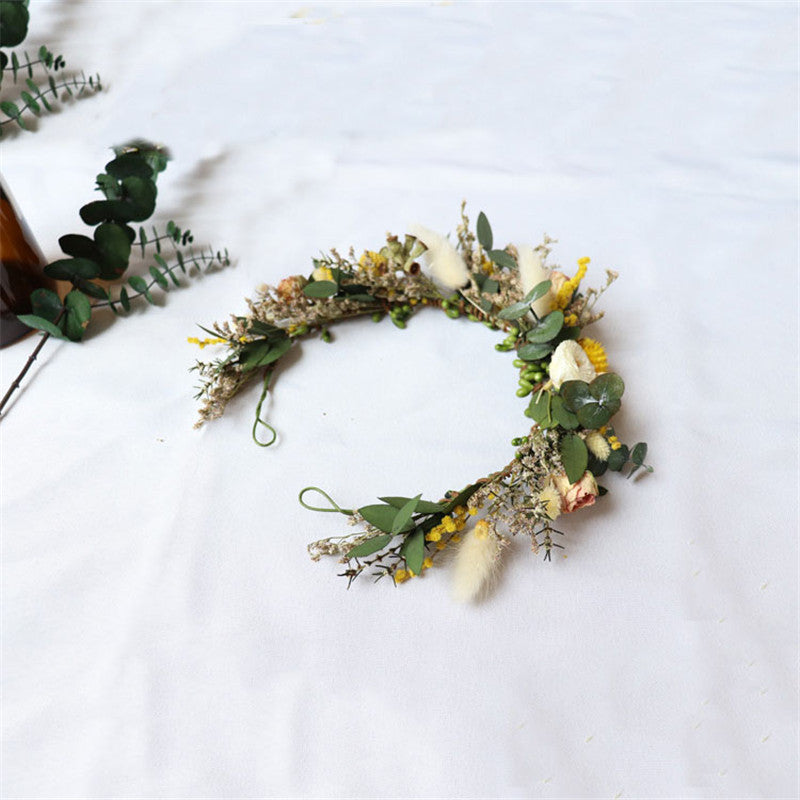 Coroncina sposa fiori secchi