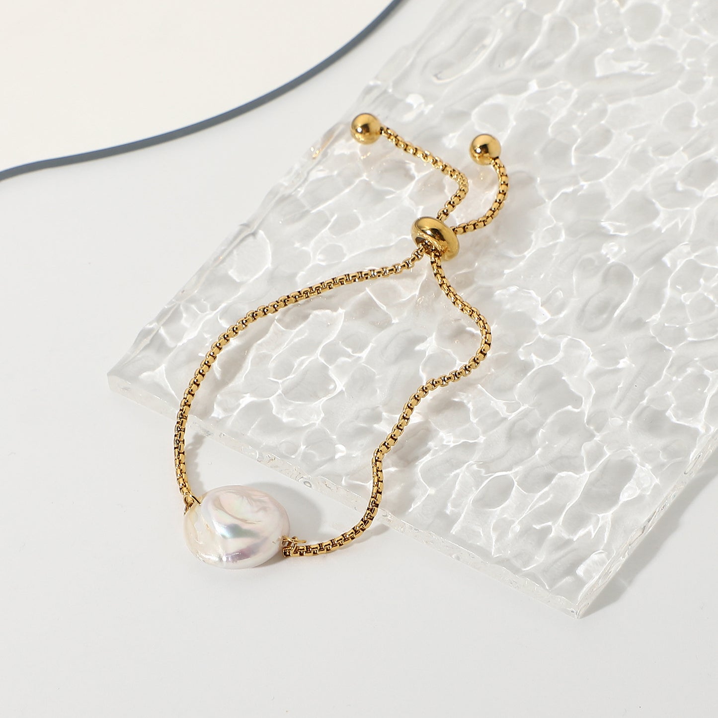 Bracciale perle barocche impermeabile