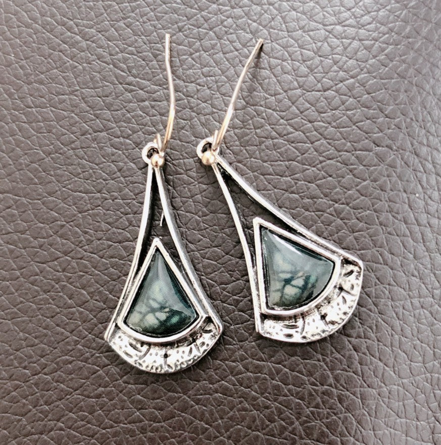 Orecchini geometrici vintage da donna