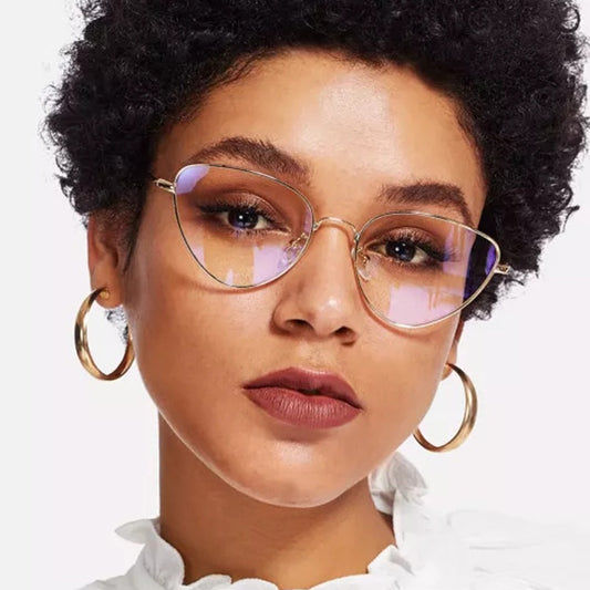 Occhiali Cat Eye metallo