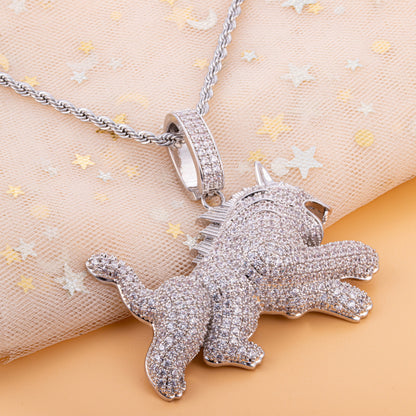Collana con ciondolo leopardo