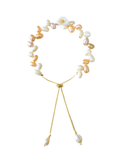 Braccialetto perle barocche eleganti