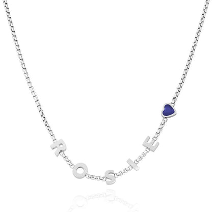 Collana iniziali pietre dicembre