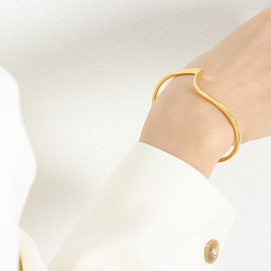 Bracciale ottone geometrico