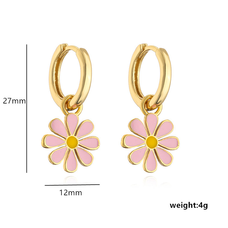 Set collana e orecchini crisantemo