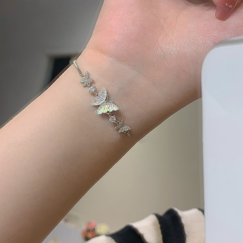 Bracciale farfalla madreperla scorrevole