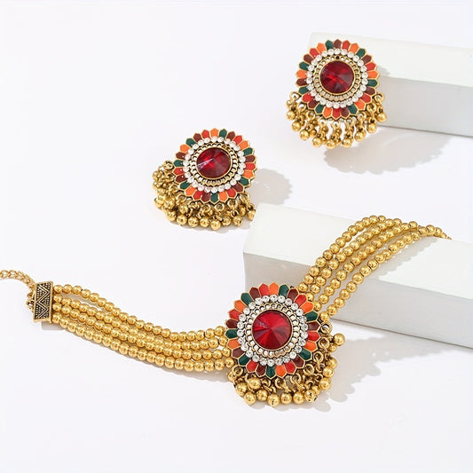 Set collana orecchini fiori