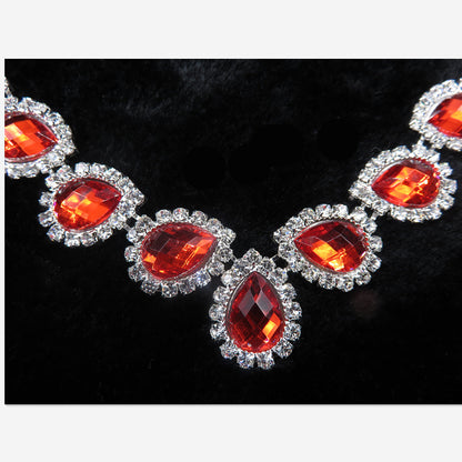 Set collana e orecchini diamante