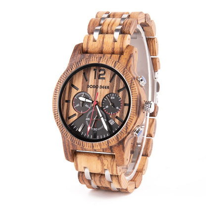 Orologio uomo legno casual