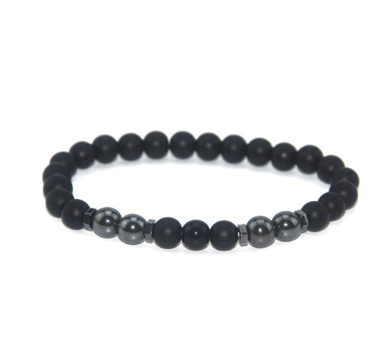 Bracciale ossidiana di coppia