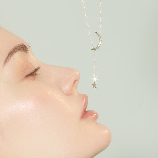 Collana stella e luna in argento 925