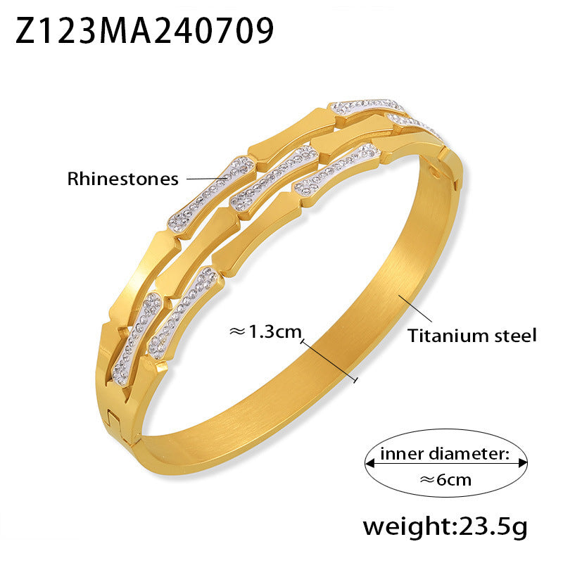 Bracciale cavo intrecciato