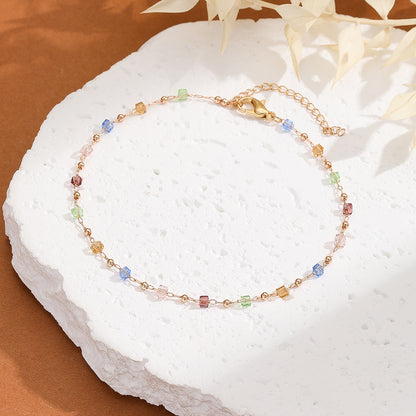 Cavigliera cristalli da donna