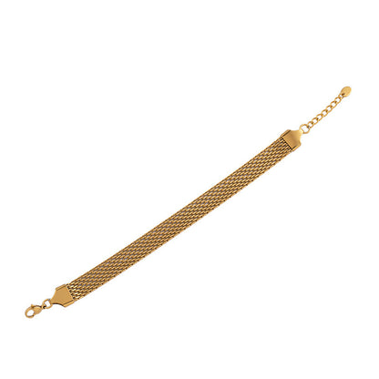 Bracciale maglia piatta